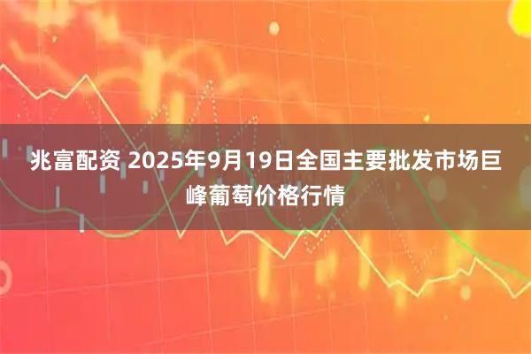 兆富配资 2025年9月19日全国主要批发市场巨峰葡萄价格行情